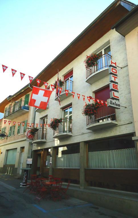 Hotel De L'Union Orsières Exterior foto